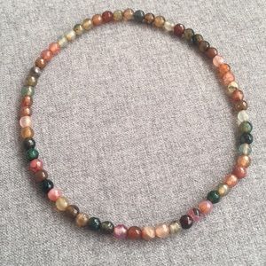 SAFE AND SOUND AGATE STONE NECKLACE or BRACELET